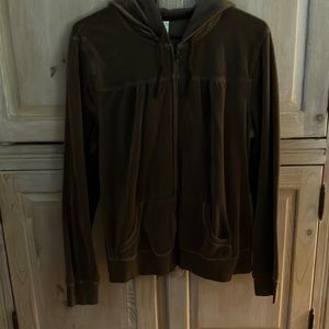Old Navy Dk.Brown velour zipper hoodie sz.xl